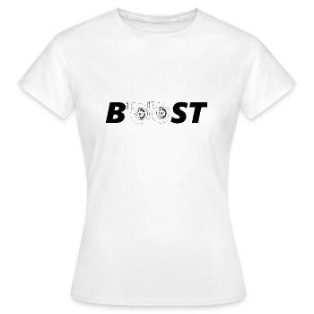 Turbo Boost - T-shirt Femme - blanc - Devant - AI Model Female 172 dark (172cm)