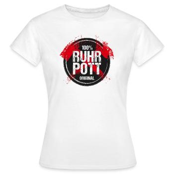 RUHRPOTT 03 - Frauen T-Shirt - Weiß - Vorne - AI Model Female 172 dark (172cm)