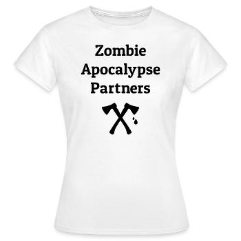 zombie apocalypse partners - T-shirt Femme - blanc - Devant - AI Model Female 172 dark (172cm)