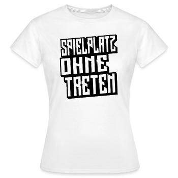 Terrain de jeu v2 - T-shirt Femme - blanc - Devant - AI Model Female 172 dark (172cm)