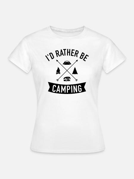 Wohnwagen - Frauen T-Shirt - Weiß