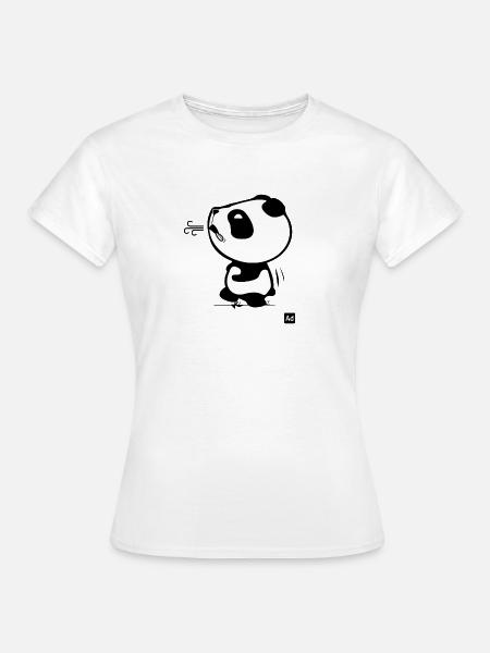Panda Run - Frauen T-Shirt - Weiß
