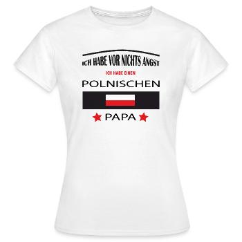 POLNISCHER PAPA - Frauen T-Shirt - Weiß - Vorne - AI Model Female 172 dark (172cm)
