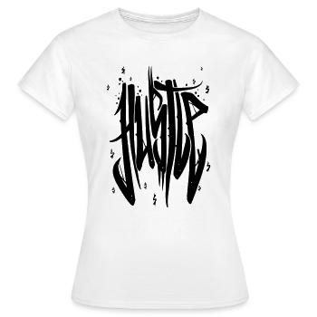 Hustle vecteur noir - T-shirt Femme - blanc - Devant - AI Model Female 172 dark (172cm)