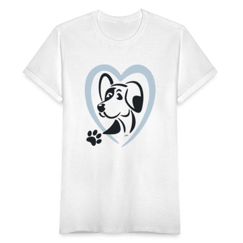 Design - Hund mit Herz - Frauen T-Shirt