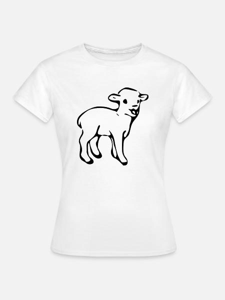 Lamm - Frauen T-Shirt - Weiß