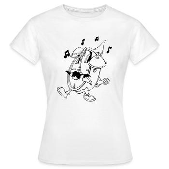 Crazy Wecker - Frauen T-Shirt - Weiß - Vorne - AI Model Female 172 dark (172cm)