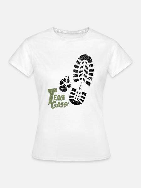 Team Gassi - Frauen T-Shirt - Weiß