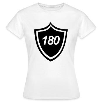 dard, 180, triple, fléchettes, club, acier,double - T-shirt Femme - blanc - Devant - AI Model Female 172 dark (172cm)