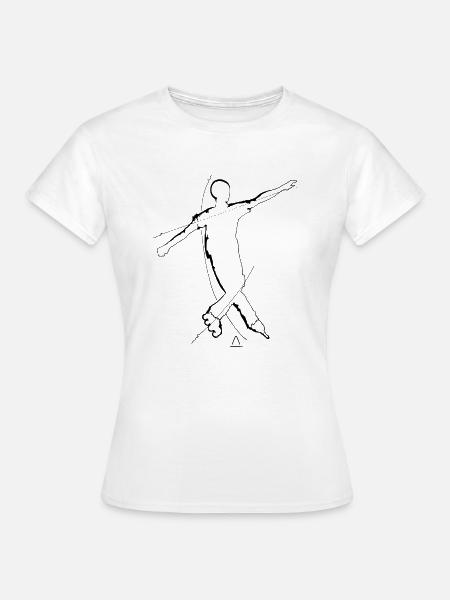 street roller slalom - Frauen T-Shirt - Weiß