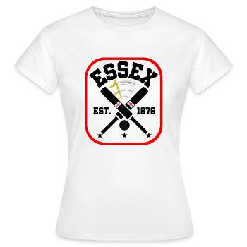 Cricket du comté d’Essex - T-shirt Femme - blanc - Devant - AI Model Female 172 dark (172cm)