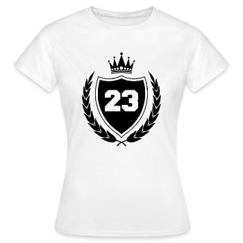 armoiries 23 - T-shirt Femme - blanc - Devant - AI Model Female 172 dark (172cm)