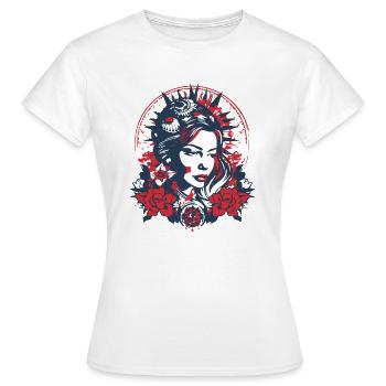 Folklore américain - T-shirt Femme - blanc - Devant - AI Model Female 172 dark (172cm)