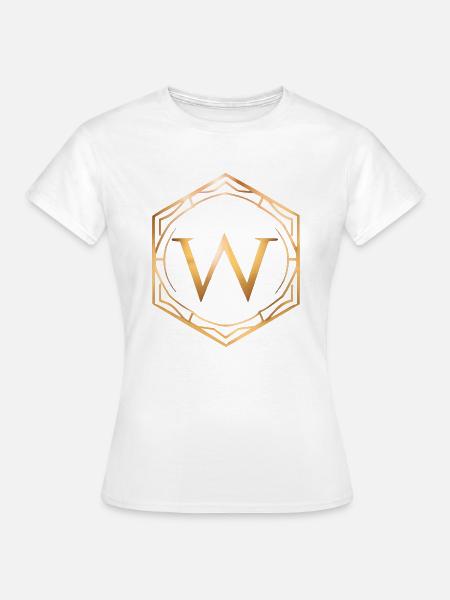 Luxuriöses Logo - Frauen T-Shirt - Weiß