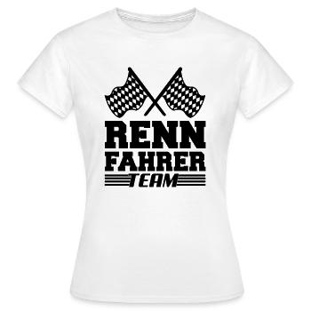 rennfahrer team - Frauen T-Shirt - Weiß - Vorne - AI Model Female 172 dark (172cm)