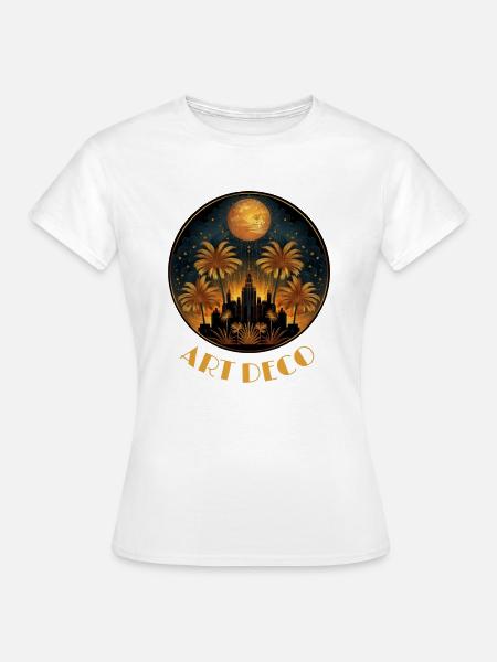 Art Deco - Frauen T-Shirt - Weiß