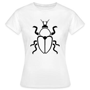 scarabée - Frauen T-Shirt - Weiß - Vorne - AI Model Female 172 dark (172cm)
