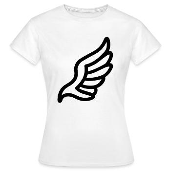 Ailes d'ange - T-shirt Femme - blanc - Devant - AI Model Female 172 dark (172cm)