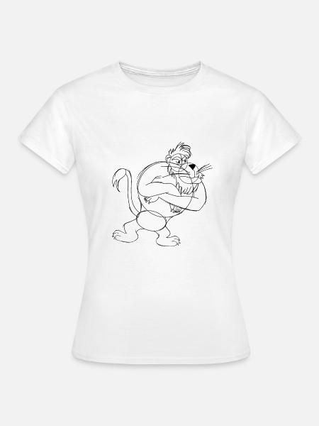 Wütender Löwe - Frauen T-Shirt - Weiß