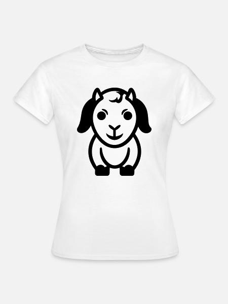 Ziegenbock - Frauen T-Shirt - Weiß
