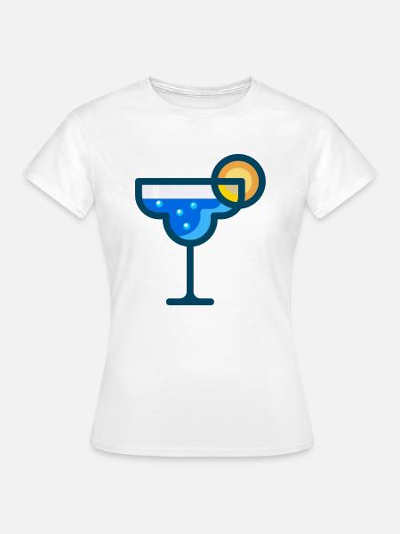 martini Cocktail bartender barkeeper bar - Frauen T-Shirt - Weiß