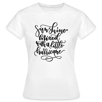 sunshine - Women's T-Shirt - white - Front - AI Model Female 172 dark (172cm)