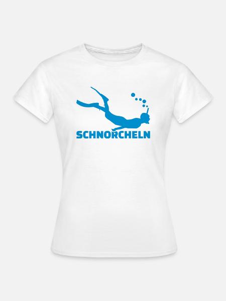 Schnorcheln - Frauen T-Shirt - Weiß