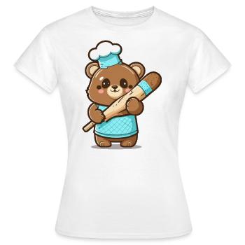 Bärige süße Leckereien - Frauen T-Shirt - Weiß - Vorne - AI Model Female 172 dark (172cm)