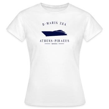 D-Marin Zea Marina Grèce Yacht Club Le Pirée - T-shirt Femme - blanc - Devant - AI Model Female 172 dark (172cm)
