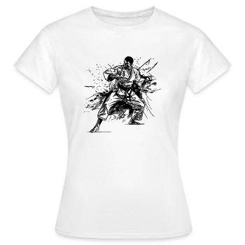Tattoo Karate Style Sparring Partner Kampf Technik - Frauen T-Shirt - Weiß - Vorne - AI Model Female 172 dark (172cm)