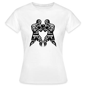 Faust Boxer Tattoo Kämpfer Sparring Style - Frauen T-Shirt - Weiß - Vorne - AI Model Female 172 dark (172cm)