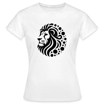 Proud lion's head with mane - Women's T-Shirt - white - Front - AI Model Female 172 dark (172cm)