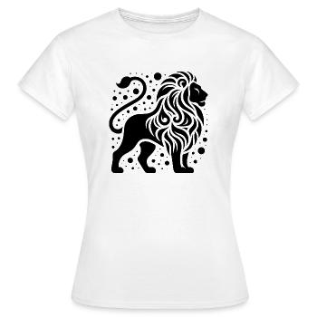 Proud lion with wild mane - Women's T-Shirt - white - Front - AI Model Female 172 dark (172cm)