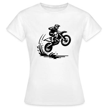 Gelände Maschine im Deck - Frauen T-Shirt - Weiß - Vorne - AI Model Female 172 dark (172cm)