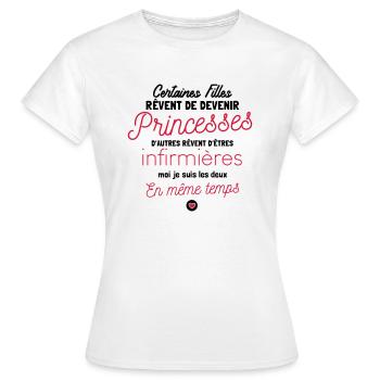 Nurse Princess - Women's T-Shirt - white - Front - AI Model Female 172 dark (172cm)