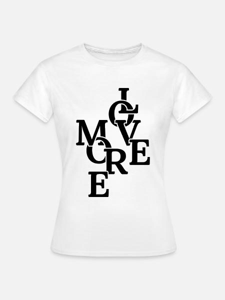 more love II - Frauen T-Shirt - Weiß