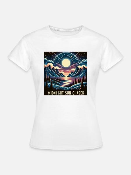 Mitternachtssonne Jäger - Frauen T-Shirt - Weiß