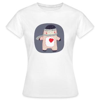 lieben - Frauen T-Shirt - Weiß - Vorne - AI Model Female 172 dark (172cm)