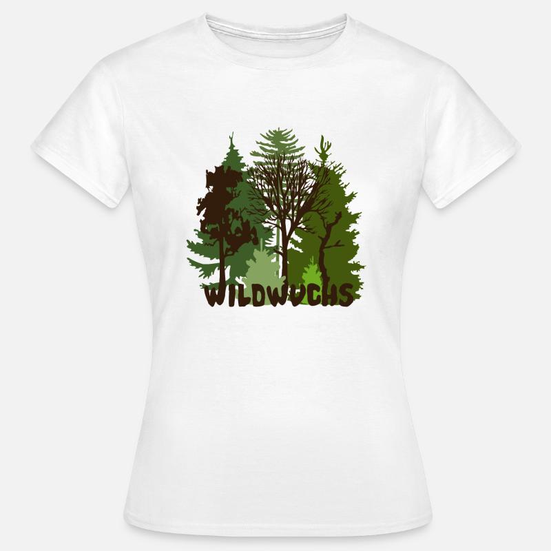 Forest nature tree trees wild wildwuchs - Women's T-Shirt - white