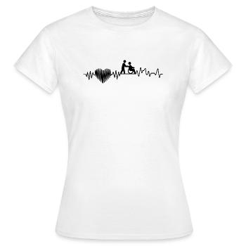 Heartbeat Nursing T-shirt Retirement Home Nursing - Women's T-Shirt - white - Front - AI Model Female 172 dark (172cm)