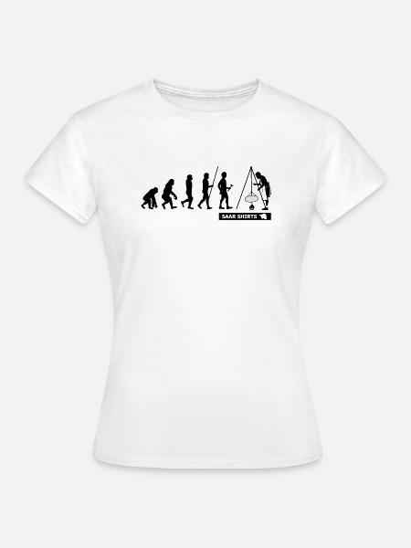 SAARLAND EVOLUTION | SCHWENKER | GESCHENKIDEE - Frauen T-Shirt - Weiß