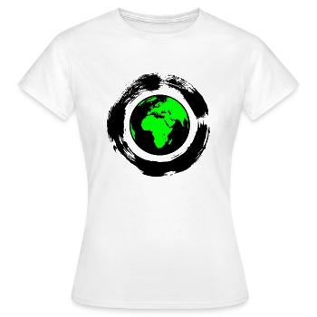 grüne Erde - Frauen T-Shirt - Weiß - Vorne - AI Model Female 172 dark (172cm)
