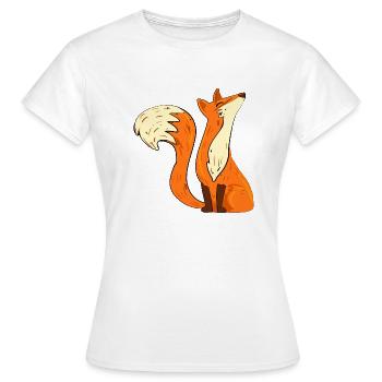 Fox insulted - Women's T-Shirt - white - Front - AI Model Female 172 dark (172cm)
