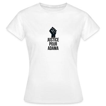 adama - T-shirt Femme - blanc - Devant - AI Model Female 172 dark (172cm)