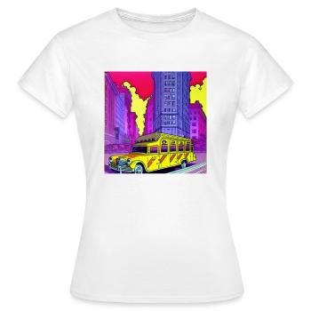 NYC - Frauen T-Shirt - Weiß - Vorne - AI Model Female 172 dark (172cm)