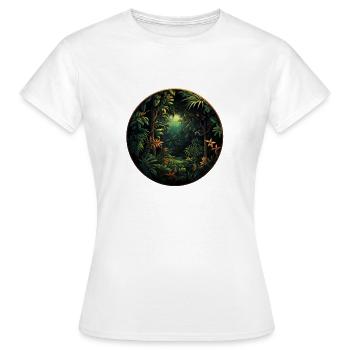 Belle jungle - T-shirt Femme - blanc - Devant - AI Model Female 172 dark (172cm)
