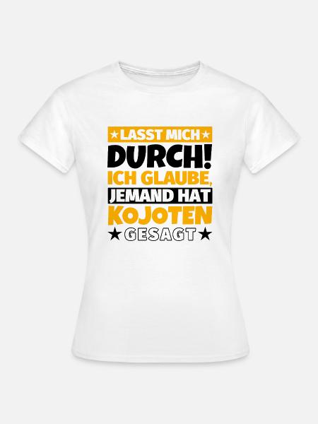 Kojoten - Frauen T-Shirt - Weiß