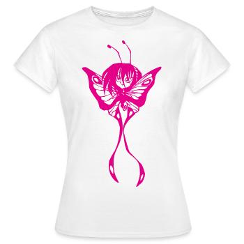Fille du papillon de nuit mystique - T-shirt Femme - blanc - Devant - AI Model Female 172 dark (172cm)