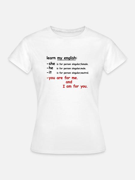 my english - Frauen T-Shirt - Weiß