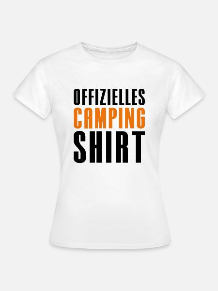 Offizielles Camping Shirt - Frauen T-Shirt - Weiß